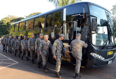 Força Nacional envia pelotões a Porto Alegre e Curitiba